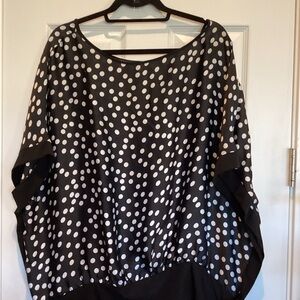 Zac & Rachel Black and White Polka Dot Blouse